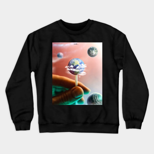 Candy planets Crewneck Sweatshirt by sidomatic